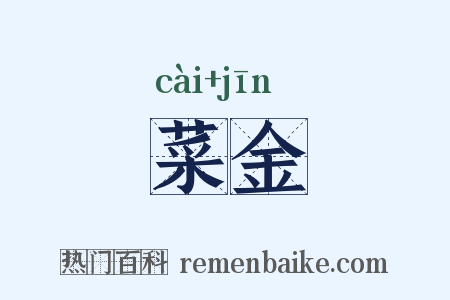 菜金是什么意思的图片